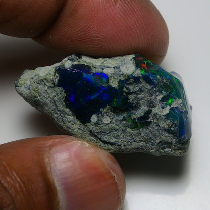 Rare Black Opal 38.30 Carats | Natural Black Ethiopian Opal Rough - Ready for Cutting & Jewelry!