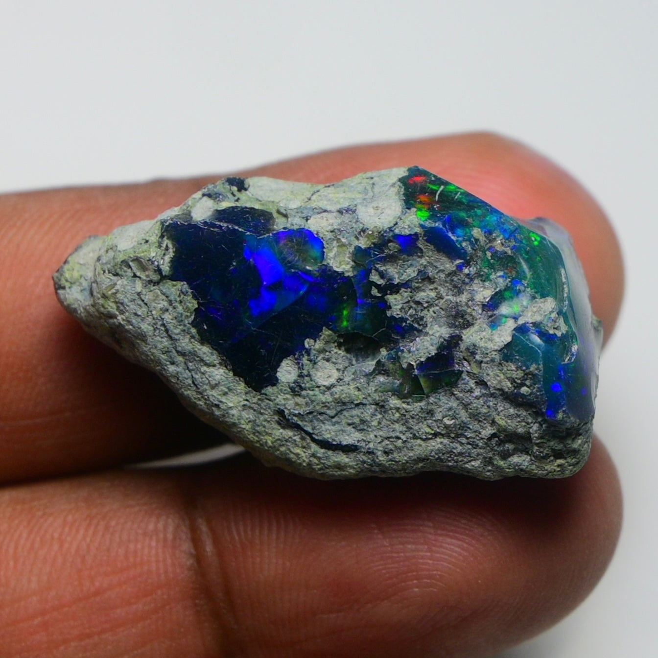 Rare Black Opal 38.30 Carats | Natural Black Ethiopian Opal Rough - Ready for Cutting & Jewelry!