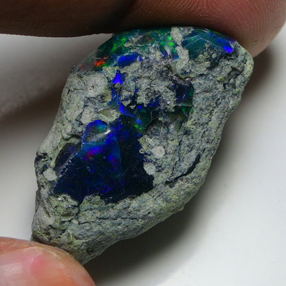 Rare Black Opal 38.30 Carats | Natural Black Ethiopian Opal Rough - Ready for Cutting & Jewelry!