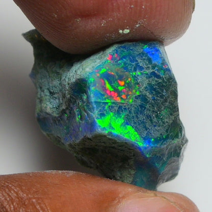 Rare Black Opal 25.45 Carats | Natural Black Ethiopian Opal Rough - Ready for Cutting & Jewelry!