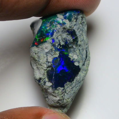 Rare Black Opal 38.30 Carats | Natural Black Ethiopian Opal Rough - Ready for Cutting & Jewelry!