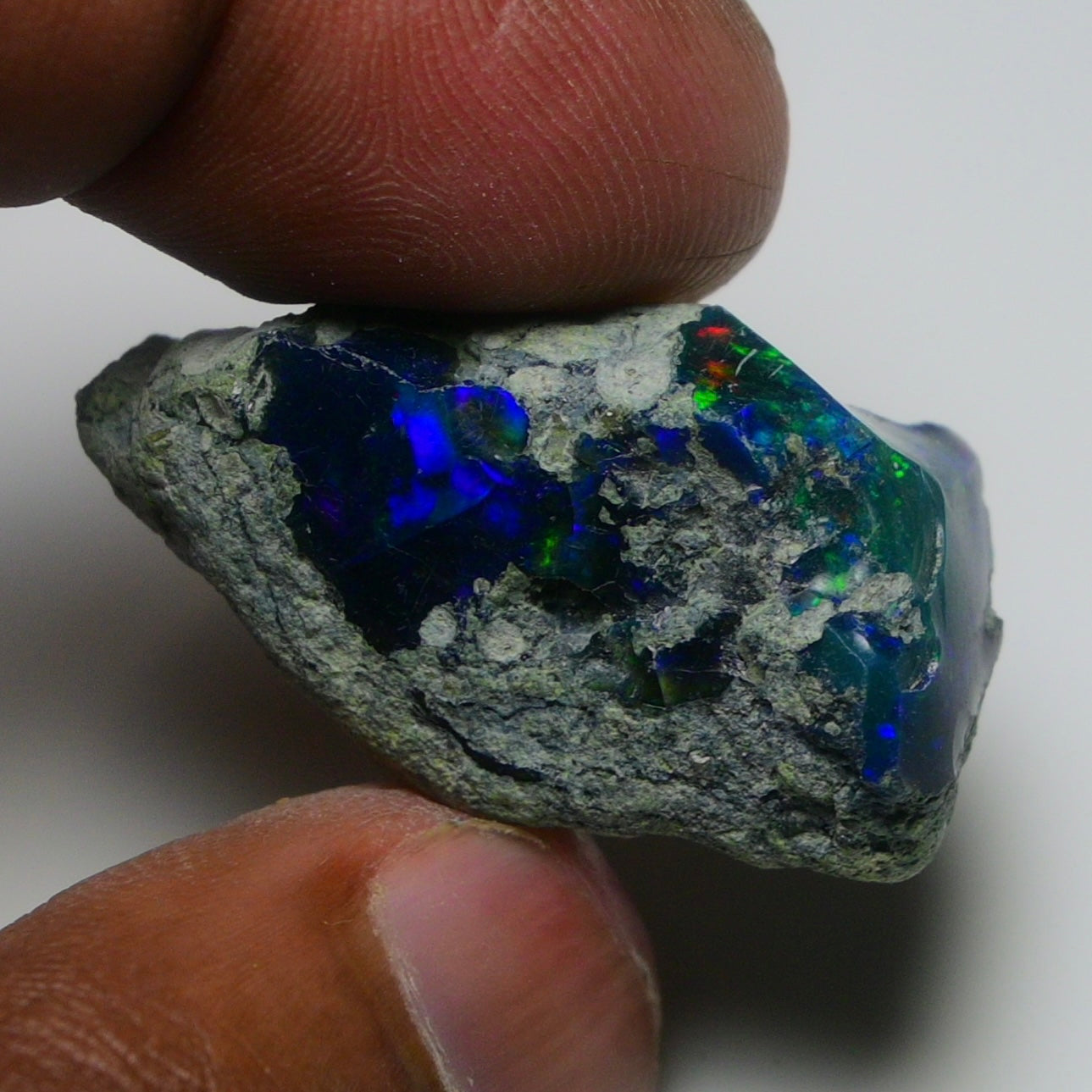 Rare Black Opal 38.30 Carats | Natural Black Ethiopian Opal Rough - Ready for Cutting & Jewelry!