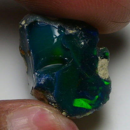Rare Black Opal 12.80 Carats | Natural Black Ethiopian Opal Rough - Ready for Cutting & Jewelry!