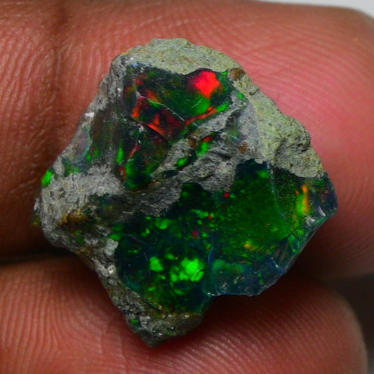 Rare Black Opal  10.00 Carats | Natural Black Ethiopian Opal Rough - Ready for Cutting & Jewelry!