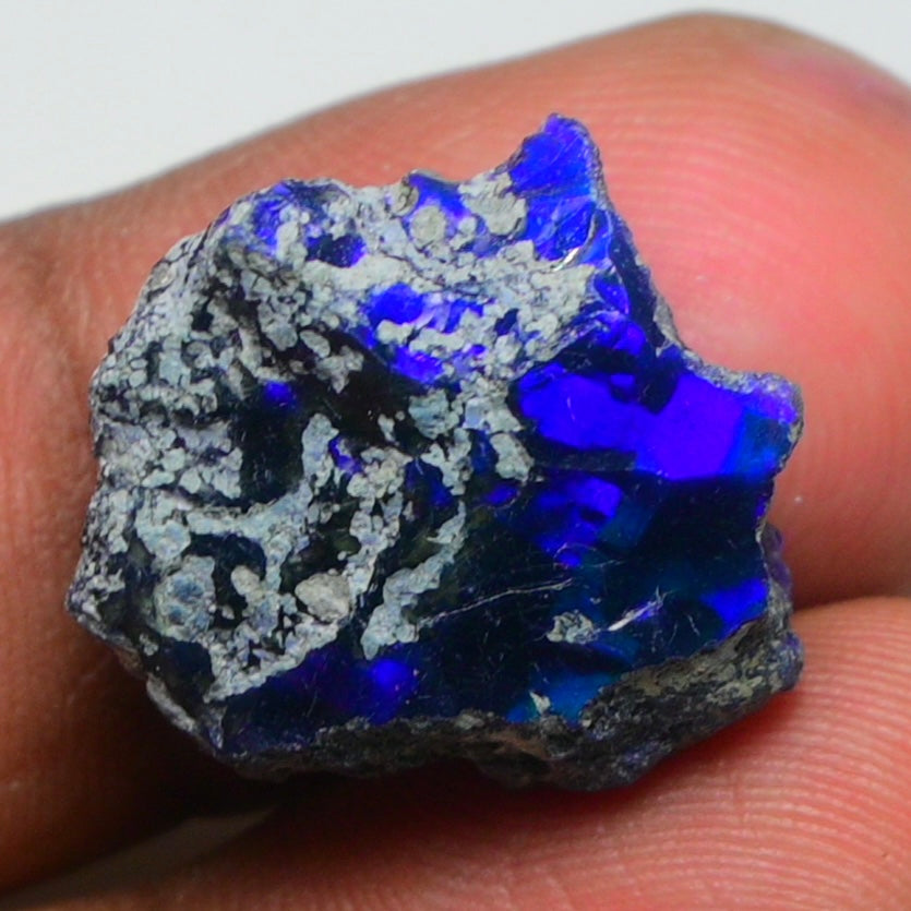 Rare Black Opal 11.70 Carats | Natural Black Ethiopian Opal Rough - Ready for Cutting & Jewelry!