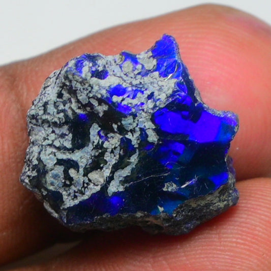 Rare Black Opal 11.70 Carats | Natural Black Ethiopian Opal Rough - Ready for Cutting & Jewelry!