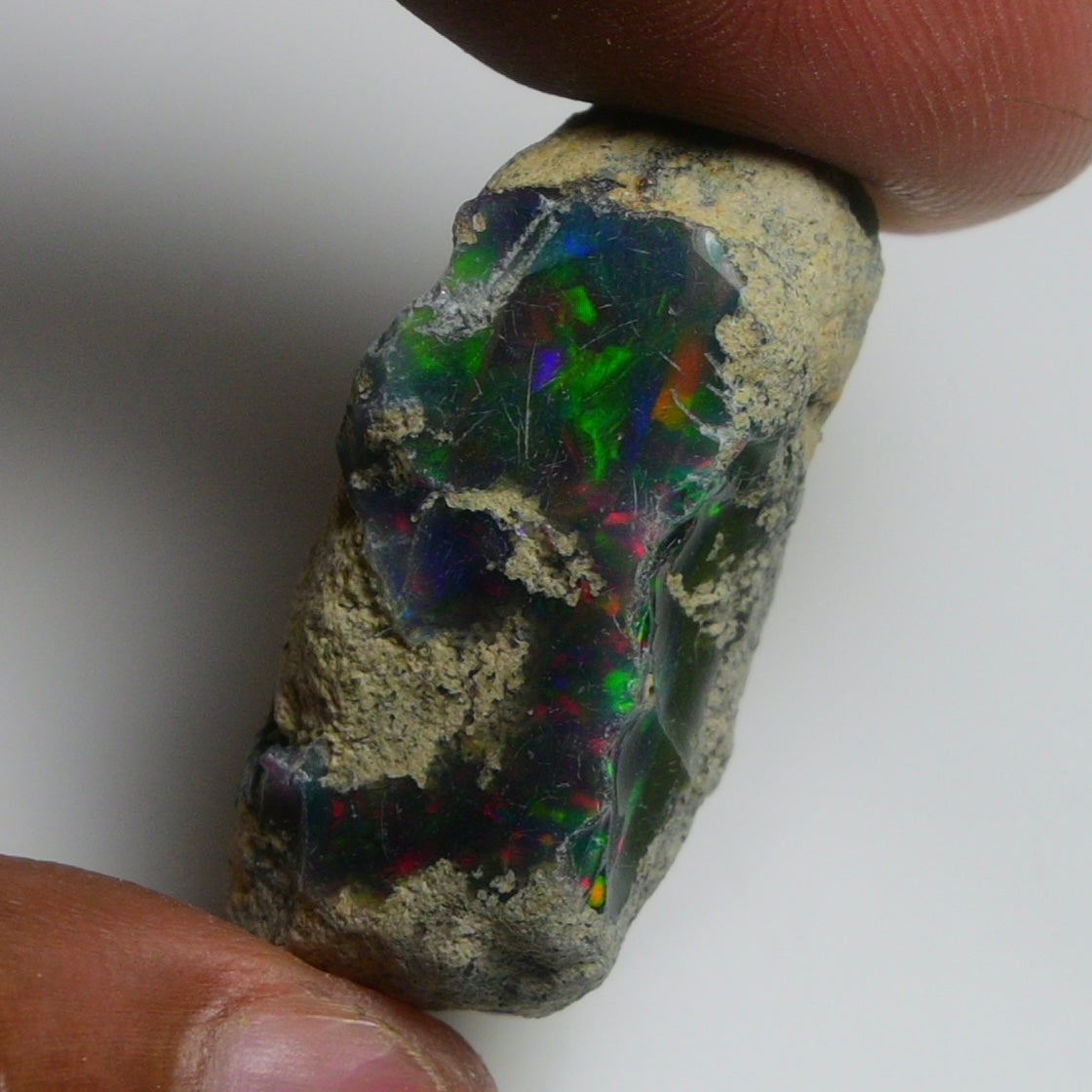 Rare Black Opal 36.05 Carats | Natural Black Ethiopian Opal Rough - Ready for Cutting & Jewelry!
