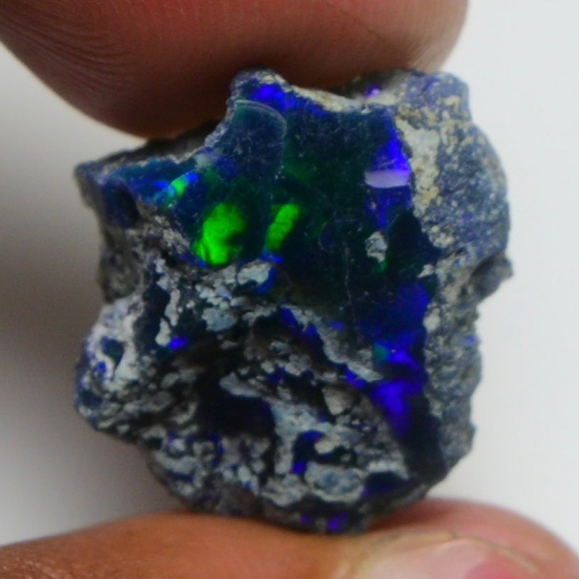 Rare Black Opal 11.70 Carats | Natural Black Ethiopian Opal Rough - Ready for Cutting & Jewelry!