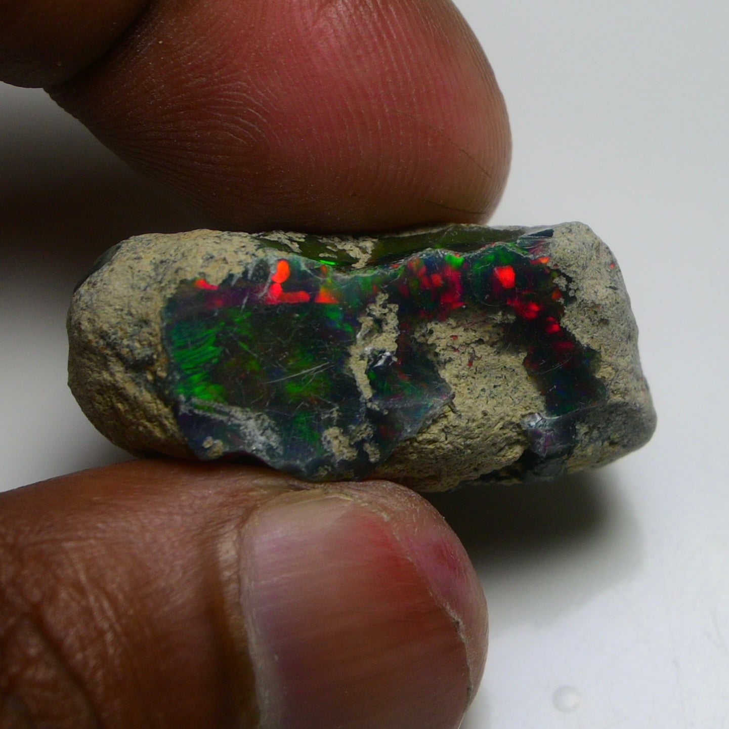 Rare Black Opal 36.05 Carats | Natural Black Ethiopian Opal Rough - Ready for Cutting & Jewelry!