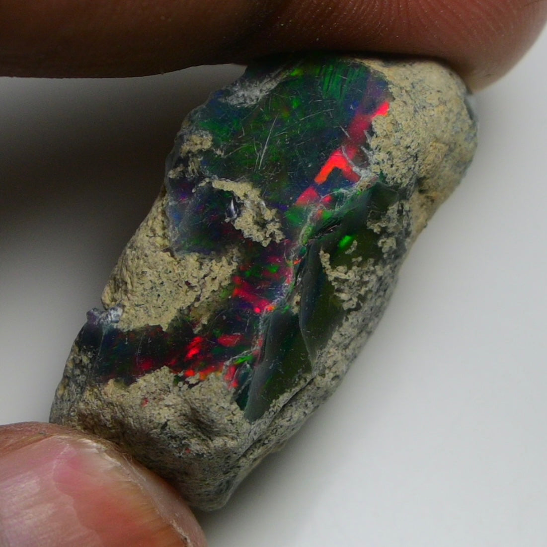 Rare Black Opal 36.05 Carats | Natural Black Ethiopian Opal Rough - Ready for Cutting & Jewelry!