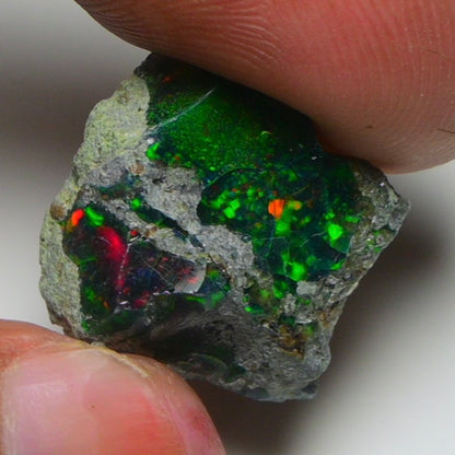 Rare Black Opal  10.00 Carats | Natural Black Ethiopian Opal Rough - Ready for Cutting & Jewelry!