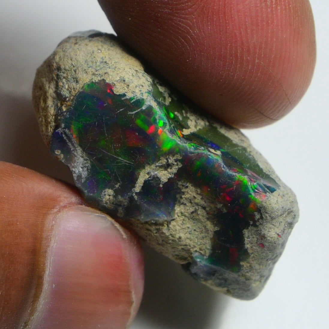 Rare Black Opal 36.05 Carats | Natural Black Ethiopian Opal Rough - Ready for Cutting & Jewelry!