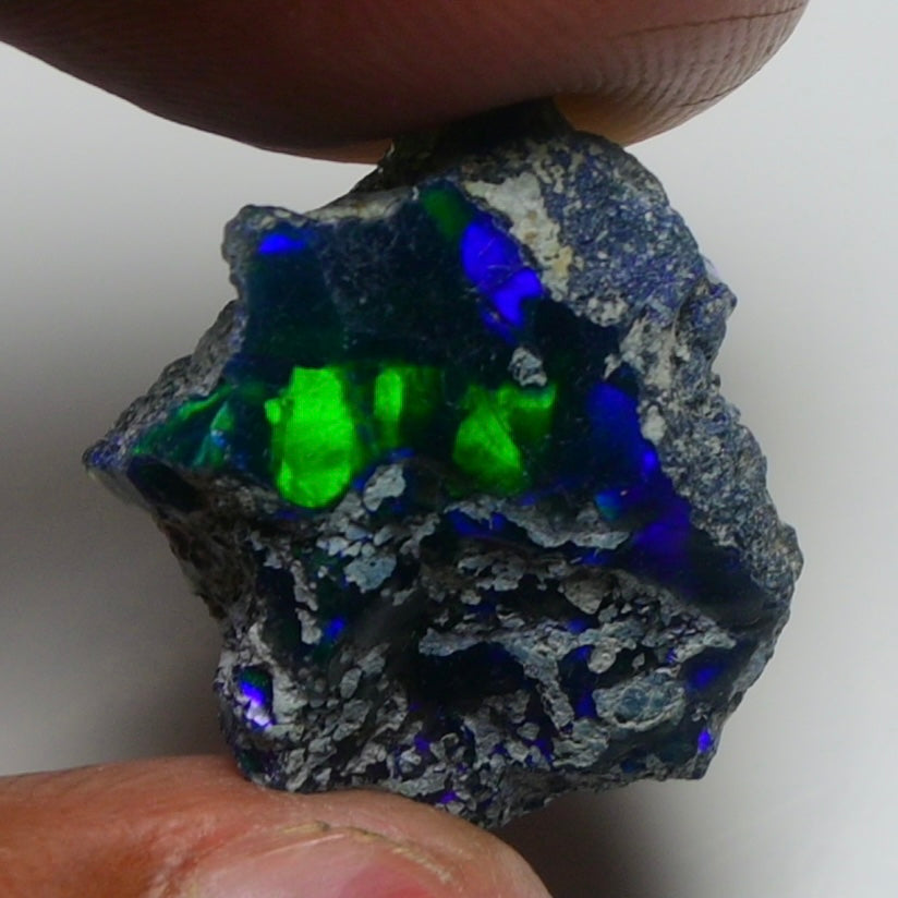 Rare Black Opal 11.70 Carats | Natural Black Ethiopian Opal Rough - Ready for Cutting & Jewelry!