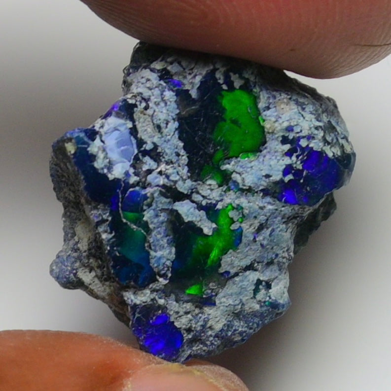 Rare Black Opal 11.70 Carats | Natural Black Ethiopian Opal Rough - Ready for Cutting & Jewelry!