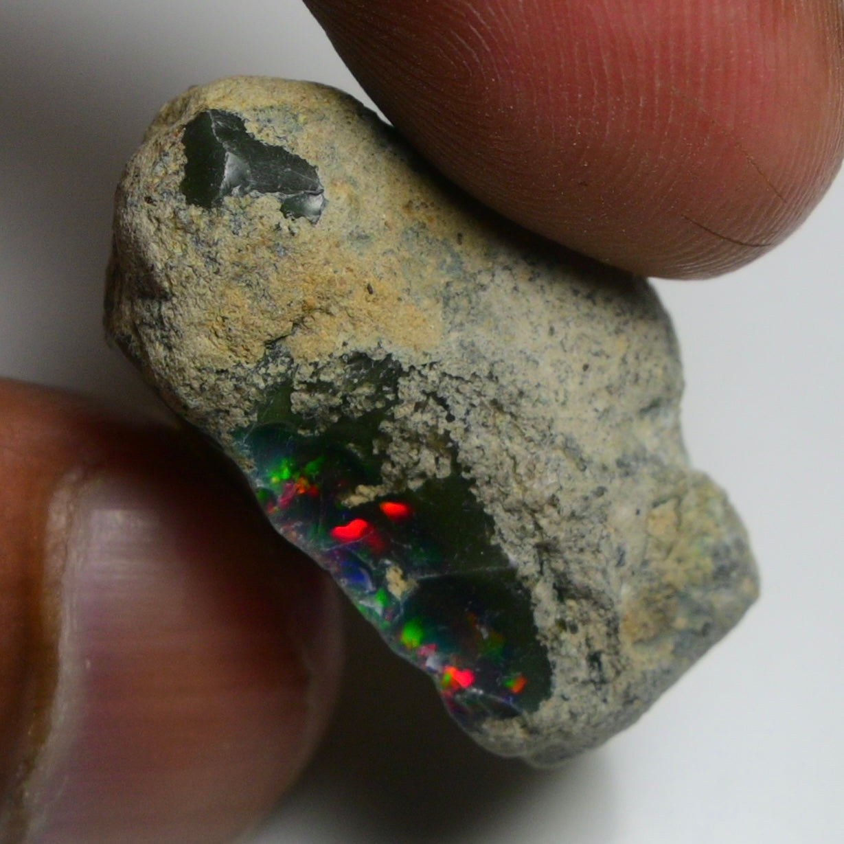 Rare Black Opal 36.05 Carats | Natural Black Ethiopian Opal Rough - Ready for Cutting & Jewelry!