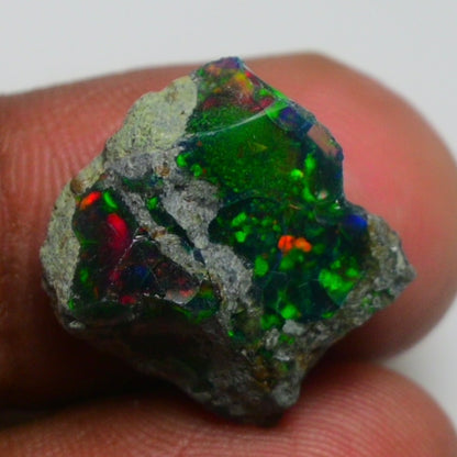 Rare Black Opal  10.00 Carats | Natural Black Ethiopian Opal Rough - Ready for Cutting & Jewelry!