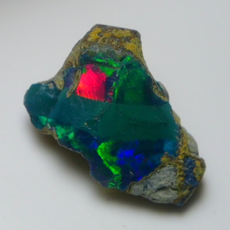 Rare Black Opal 11.25 Carats | Natural Black Ethiopian Opal Rough - Ready for Cutting & Jewelry!