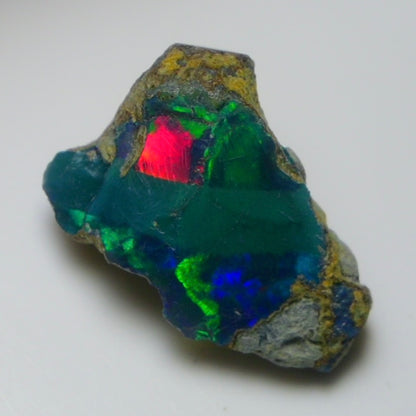 Rare Black Opal 11.25 Carats | Natural Black Ethiopian Opal Rough - Ready for Cutting & Jewelry!