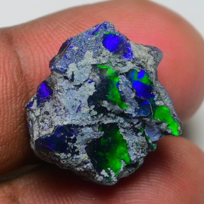 Rare Black Opal 11.70 Carats | Natural Black Ethiopian Opal Rough - Ready for Cutting & Jewelry!