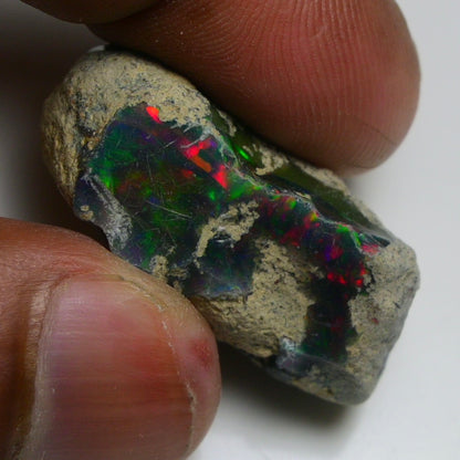 Rare Black Opal 36.05 Carats | Natural Black Ethiopian Opal Rough - Ready for Cutting & Jewelry!