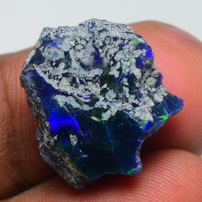 Rare Black Opal 11.70 Carats | Natural Black Ethiopian Opal Rough - Ready for Cutting & Jewelry!