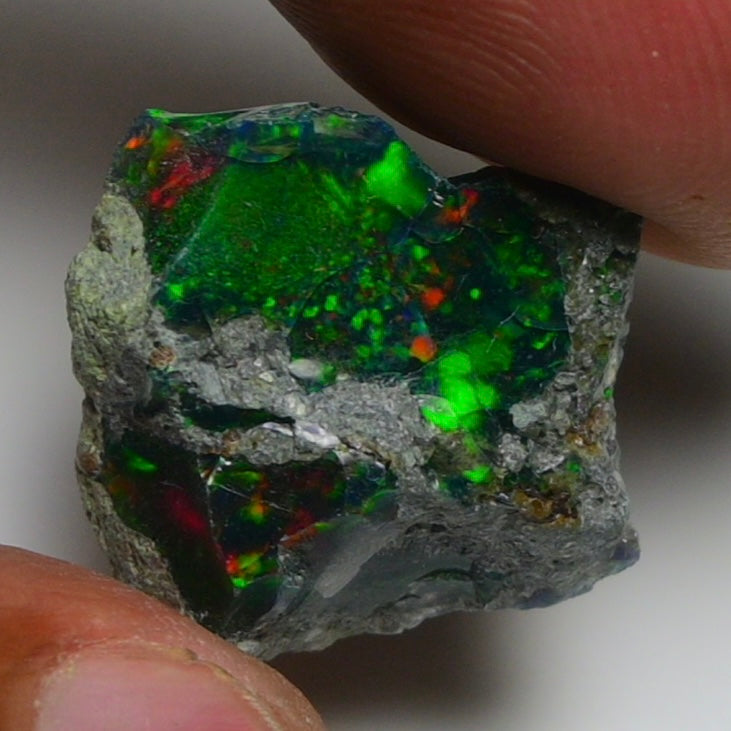 Rare Black Opal  10.00 Carats | Natural Black Ethiopian Opal Rough - Ready for Cutting & Jewelry!