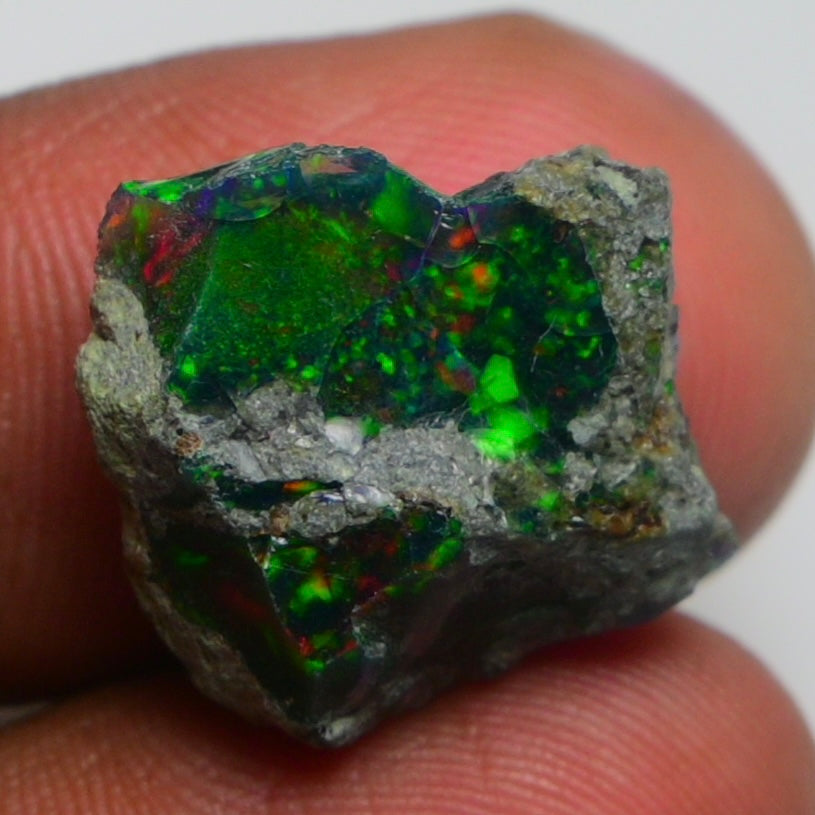 Rare Black Opal  10.00 Carats | Natural Black Ethiopian Opal Rough - Ready for Cutting & Jewelry!