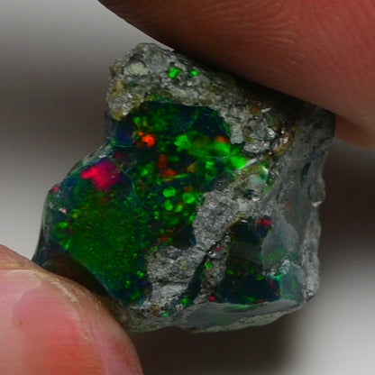 Rare Black Opal  10.00 Carats | Natural Black Ethiopian Opal Rough - Ready for Cutting & Jewelry!