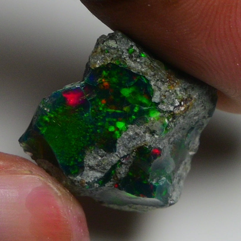 Rare Black Opal  10.00 Carats | Natural Black Ethiopian Opal Rough - Ready for Cutting & Jewelry!