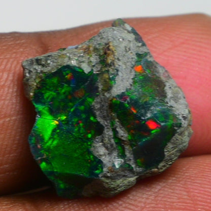 Rare Black Opal  10.00 Carats | Natural Black Ethiopian Opal Rough - Ready for Cutting & Jewelry!