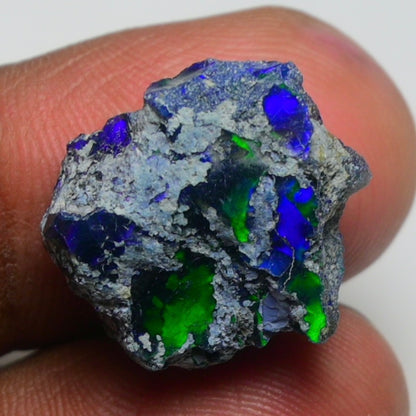 Rare Black Opal 11.70 Carats | Natural Black Ethiopian Opal Rough - Ready for Cutting & Jewelry!