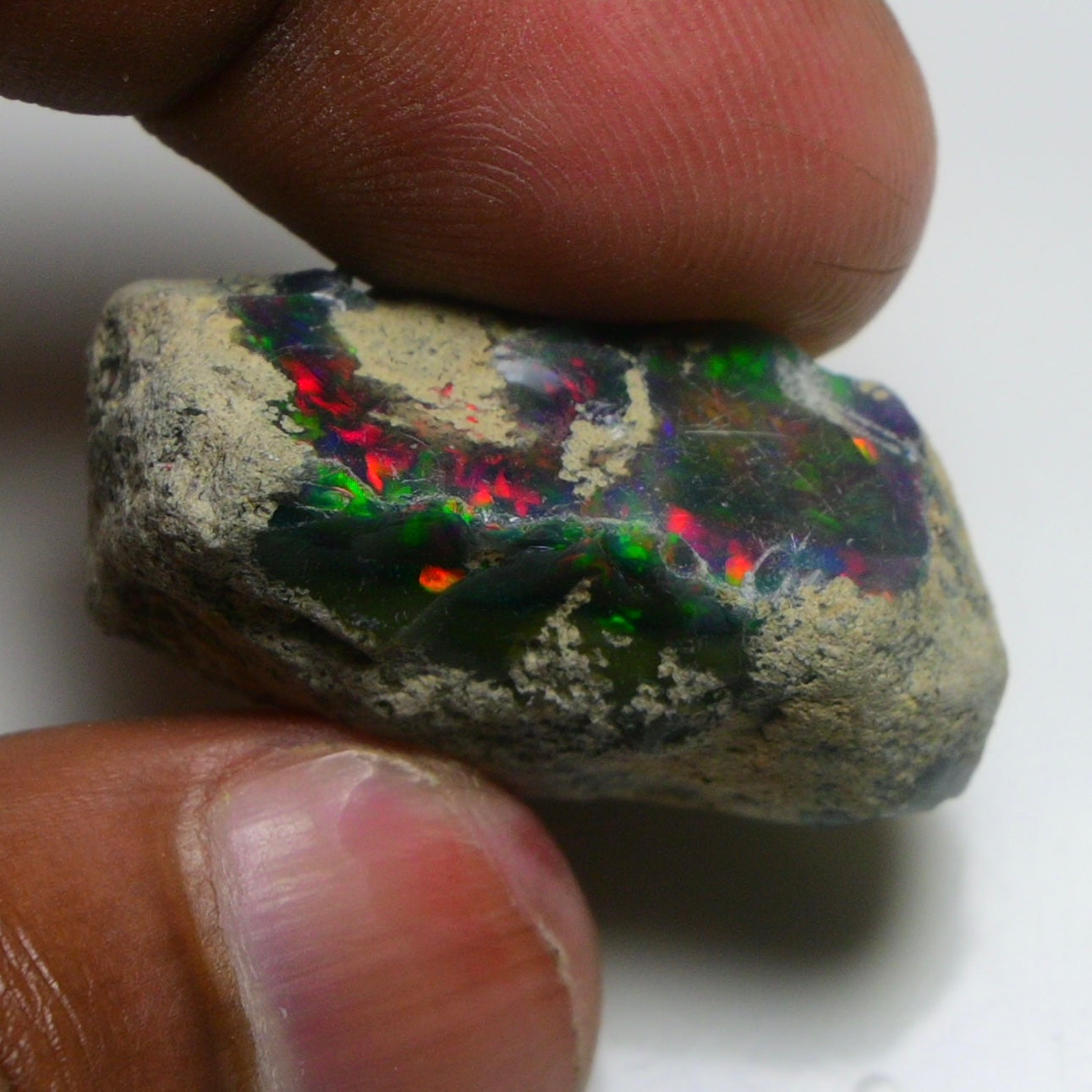 Rare Black Opal 36.05 Carats | Natural Black Ethiopian Opal Rough - Ready for Cutting & Jewelry!