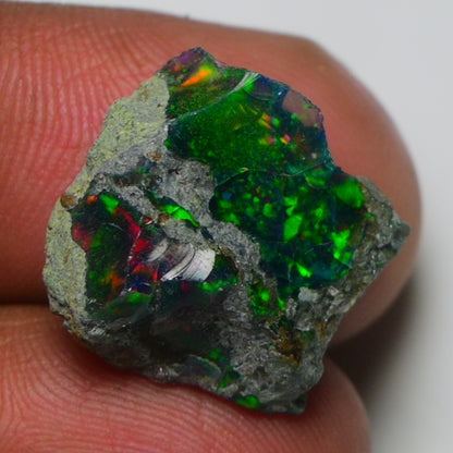 Rare Black Opal  10.00 Carats | Natural Black Ethiopian Opal Rough - Ready for Cutting & Jewelry!