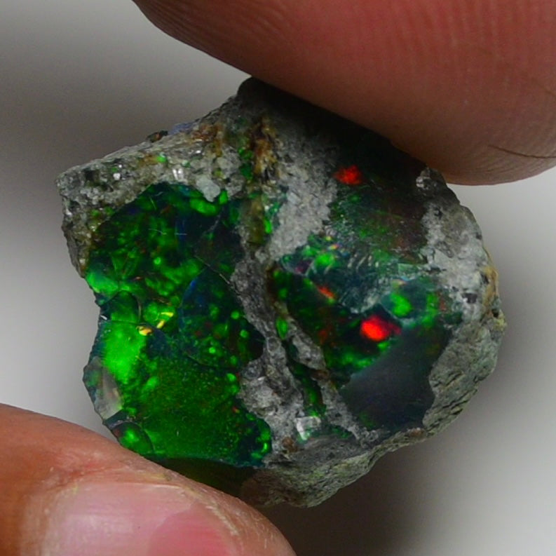 Rare Black Opal  10.00 Carats | Natural Black Ethiopian Opal Rough - Ready for Cutting & Jewelry!