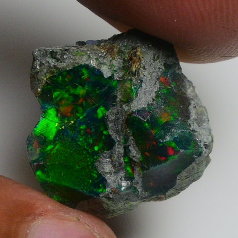 Rare Black Opal  10.00 Carats | Natural Black Ethiopian Opal Rough - Ready for Cutting & Jewelry!