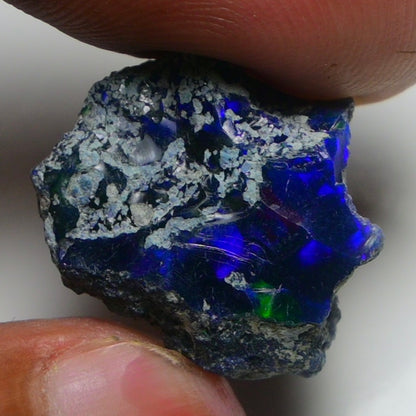Rare Black Opal 11.70 Carats | Natural Black Ethiopian Opal Rough - Ready for Cutting & Jewelry!