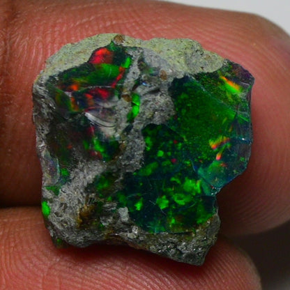 Rare Black Opal  10.00 Carats | Natural Black Ethiopian Opal Rough - Ready for Cutting & Jewelry!
