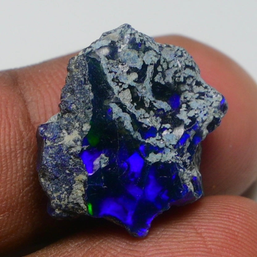 Rare Black Opal 11.70 Carats | Natural Black Ethiopian Opal Rough - Ready for Cutting & Jewelry!