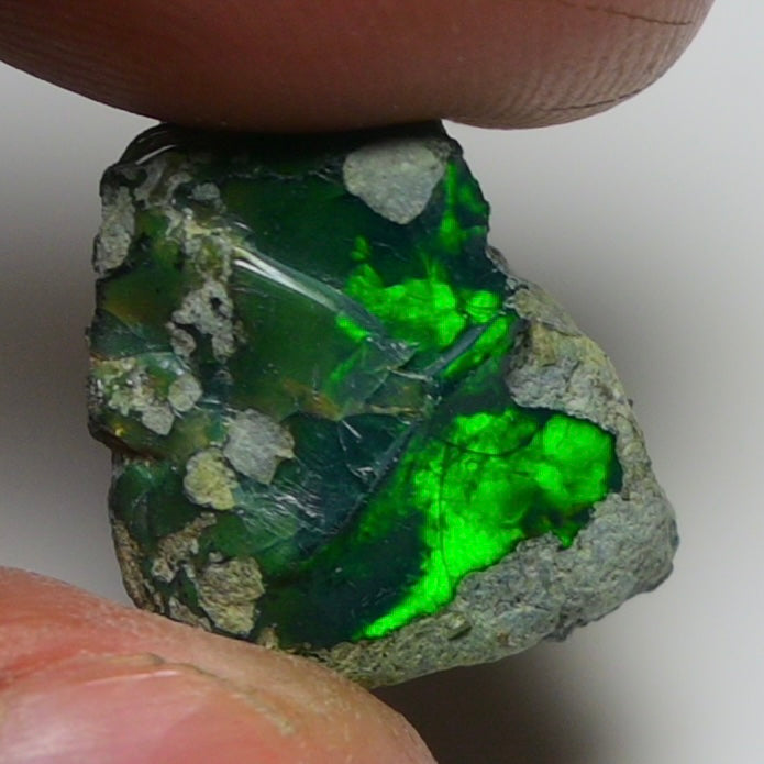 Rare Black Opal 8.70 Carats | Natural Black Ethiopian Opal Rough - Ready for Cutting & Jewelry!