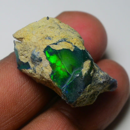 Rare Black Opal 39.05 Carats | Natural Black Ethiopian Opal Rough - Ready for Cutting & Jewelry!