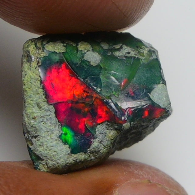 Rare Black Opal 8.70 Carats | Natural Black Ethiopian Opal Rough - Ready for Cutting & Jewelry!