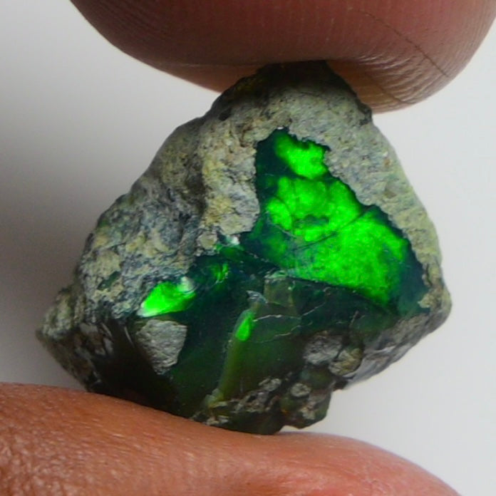 Rare Black Opal 8.70 Carats | Natural Black Ethiopian Opal Rough - Ready for Cutting & Jewelry!