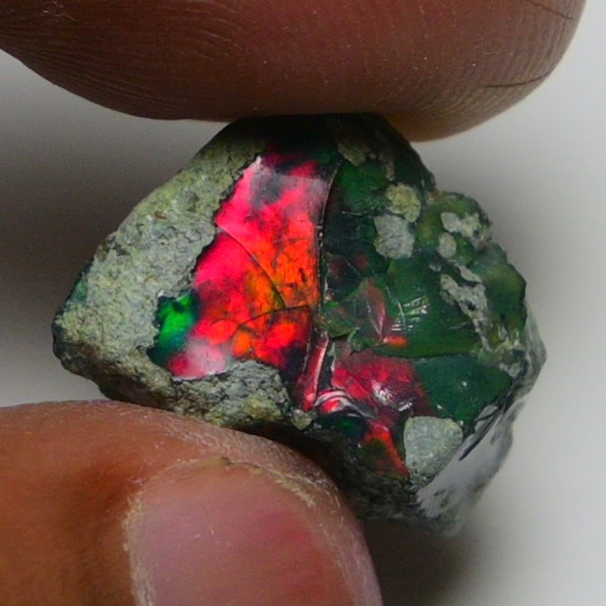 Rare Black Opal 8.70 Carats | Natural Black Ethiopian Opal Rough - Ready for Cutting & Jewelry!