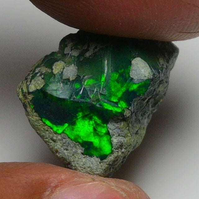 Rare Black Opal 8.70 Carats | Natural Black Ethiopian Opal Rough - Ready for Cutting & Jewelry!