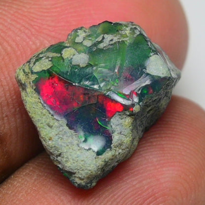 Rare Black Opal 8.70 Carats | Natural Black Ethiopian Opal Rough - Ready for Cutting & Jewelry!