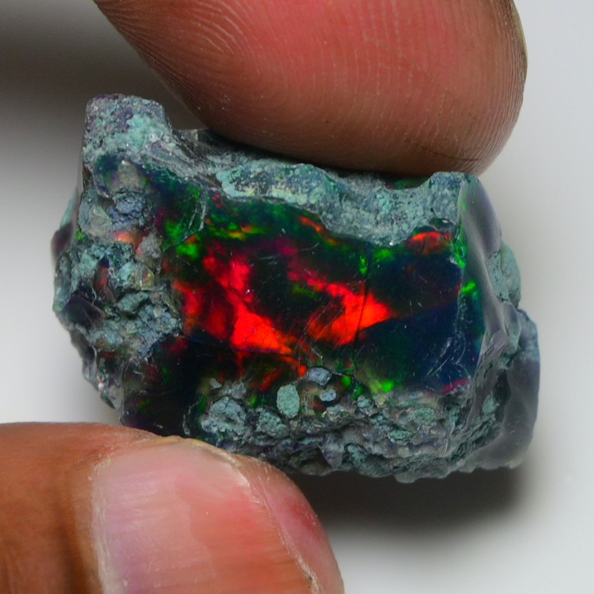 Rare Black Opal 28.25 Carats | Natural Black Ethiopian Opal Rough - Ready for Cutting & Jewelry!