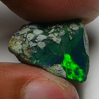 Rare Black Opal 8.70 Carats | Natural Black Ethiopian Opal Rough - Ready for Cutting & Jewelry!
