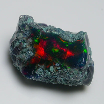 Rare Black Opal 28.25 Carats | Natural Black Ethiopian Opal Rough - Ready for Cutting & Jewelry!