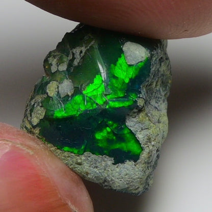 Rare Black Opal 8.70 Carats | Natural Black Ethiopian Opal Rough - Ready for Cutting & Jewelry!