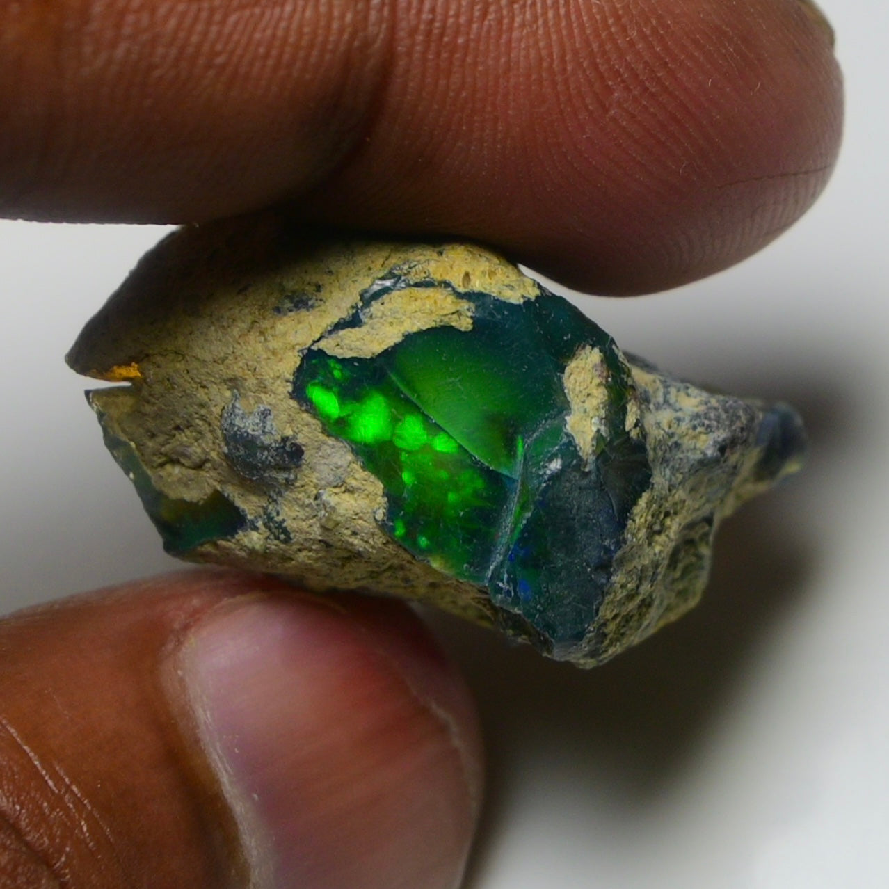 Rare Black Opal 39.05 Carats | Natural Black Ethiopian Opal Rough - Ready for Cutting & Jewelry!